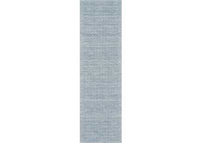 Image for Nourison Marana MNN01 Blue 8' Runner Wool Hallway Rug
