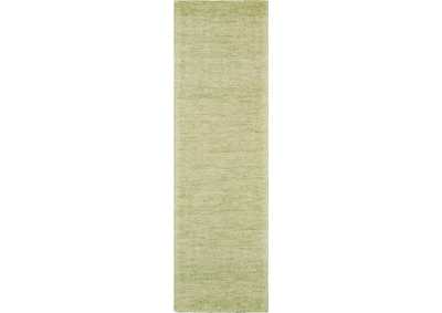 Image for Nourison Weston WES01 Green 8' Runner Textured Hallway Rug