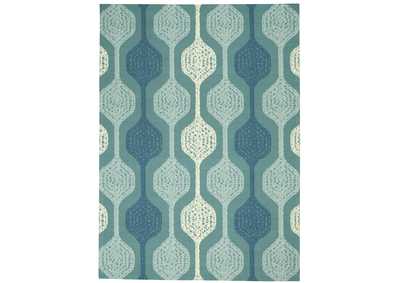 Image for Nourison Sun N Shade SND70 Blue 5'x8' Contemporary Area Rug
