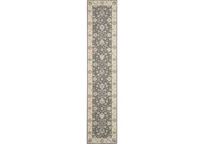 Image for Nourison Living Treasures 12' Runner Grey and Ivory Area Rug