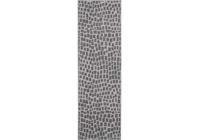 Image for Nourison Urban Chic URC03 Grey 7' Runner Hallway Rug