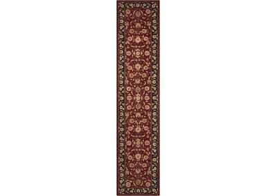Image for Nourison 2000 2002 Dark Red Multicolor 12' Runner Area Rug