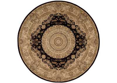 Image for Nourison 2000 2233 Black 8' Round Area Rug