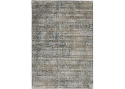 Image for kathy ireland Home Desert Skies DSK06 Beige and Blue 4'x6' Area Rug