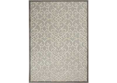 Image for Nourison Aloha 4'x6' Grey Patio Area Rug