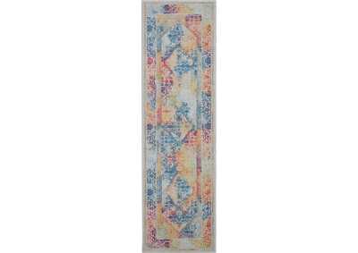 Image for Nourison Ankara Global ANR04 Multicolor 6' Runner Low-pile Hallway Rug