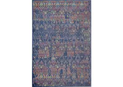Image for Nourison Ankara Global ANR08 Navy Blue Multicolor 4'x6' Moroccan Area Rug
