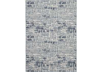 Image for Nourison Urban Chic URC01 Grey and Slate 5'x7' Abstract Area Rug