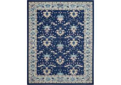 Image for Nourison Tranquil TRA10 Navy Blue 8'x10' Large Rug