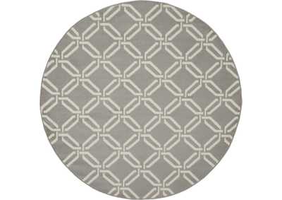 Image for Nourison Jubilant JUB17 Grey 5' Round Mid-century Area Rug