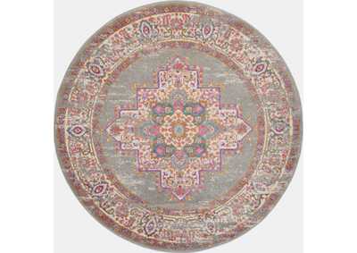 Image for Nourison Passion PSN03 Grey 8' Round Large Rug