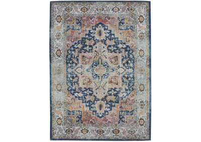 Image for Nourison Ankara Global ANR11 Blue and Red Multicolor 4'x6' Persian Area Rug