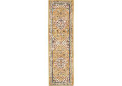 Image for Nourison Passion 8' Runner Ivory and Yellow Area Rug