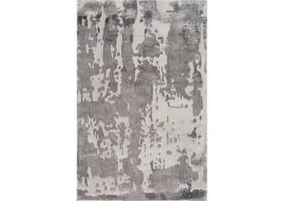 Image for Nourison Prismatic 4'x6' Silver Grey Abstract Area Rug