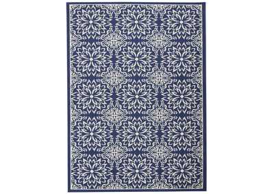 Image for Nourison Jubilant 5' x 7' Navy Ivory Transitional Area Rug