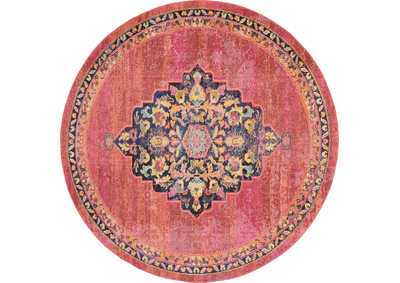 Image for Nourison Passionate PST01 Pink Multicolor 8' Round Large Rug
