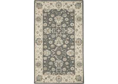 Image for Nourison Living Treasures 3' x 4' Grey and Ivory Area Rug