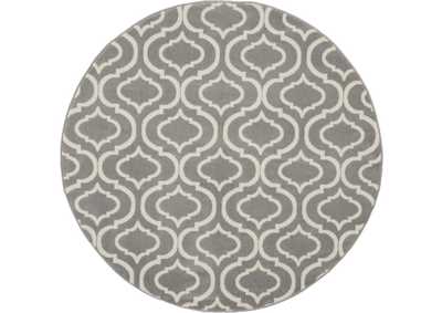Image for Nourison Jubilant JUB19 Grey 5' Round Moroccan Area Rug
