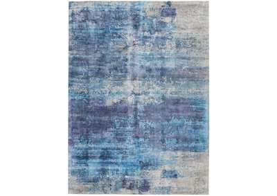 Image for kathy ireland Home Safari Dreams KI374 Blue 8'x11' Oversized Rug