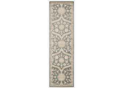 Image for Nourison Luminance LUM04 Grey 8' Runner Hallway Rug