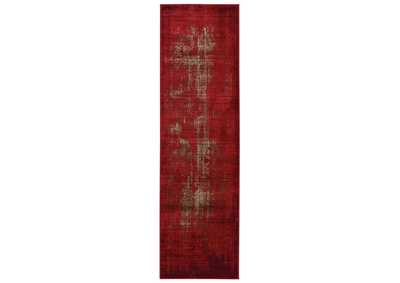 Image for Nourison Karma KRM01 Red 8' Runner Hallway Rug