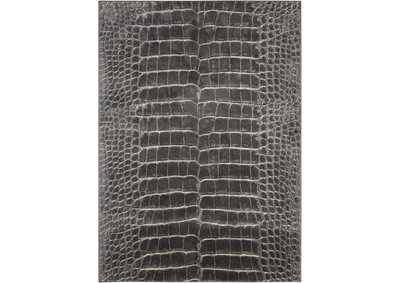 Image for Nourison Maxell MAE09 Charcoal Grey 8'x11' Oversized Snakeskin Pattern Rug
