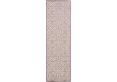 Image for Nourison Jubilant JUB06 Pink 7' Runner Low-pile Hallway Rug