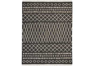 Image for Nourison Moroccan Shag MRS02 Black 9'x13' Oversized Rug
