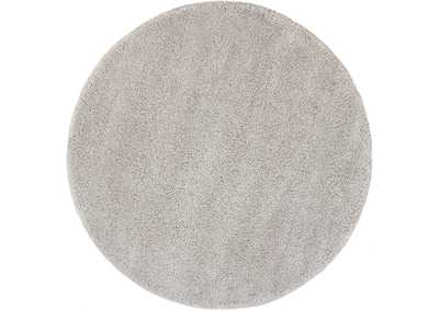 Image for Nourison Malibu Shag MSG01 Grey 4' Round Area Rug