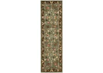 Image for Nourison Tahoe TA10 Green 8' Runner Hallway Rug