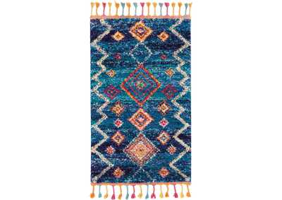 Image for Nourison Nomad 2' X 4' Dark Blue Multicolor Scandinavian Area Rug