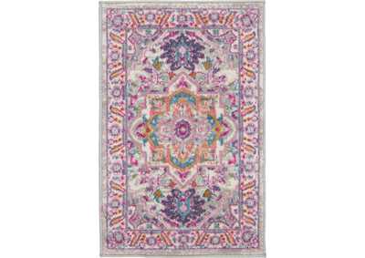 Image for Nourison Passion 2'x3' Grey and Pink Persian Area Rug