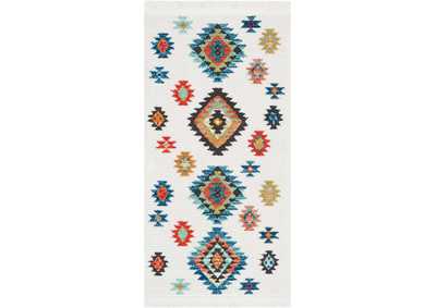 Image for Nourison South Western 2' X 4' White Southwestern Tribal Area Rug