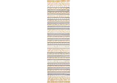 Image for Nourison Kamala DS503 Gold 8' Runner Hallway Rug