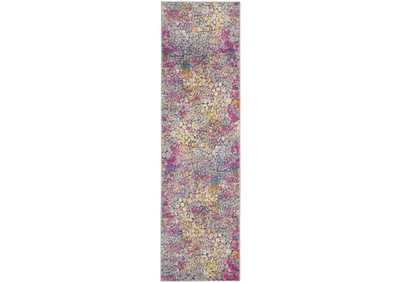 Image for Nourison Passion 6' Runner Yellow Multicolor Area Rug