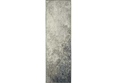 Image for Nourison Passion 6' Runner Charcoal and Ivory Area Rug