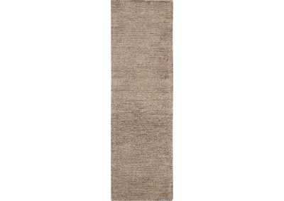 Image for Nourison Weston WES01 Grey 8' Runner Textured Hallway Rug