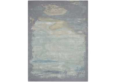 Image for Nourison Prismatic 6'x8' Seafoam Silver Area Rug