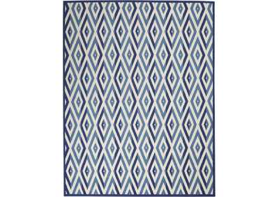 Image for Nourison Grafix GRF18 Blue and White 8'x10' Large Rug