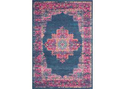 Image for Nourison Passion PSN03 Blue and Pink 7'x10' Large Rug