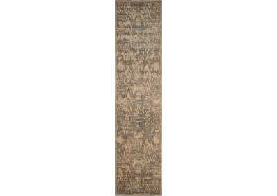 Image for Nourison Silken Allure SLK17 Grey 10' Runner Hallway Rug