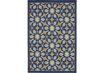 Image for Nourison Caribbean CRB07 Navy Blue 3'x4' Area Rug