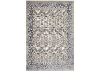 Image for kathy ireland Home Malta MAI04 Blue and Ivory 8'x11' Rug
