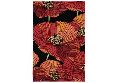 Image for Nourison Fantasy FA24 Black 4'x6' Area Rug