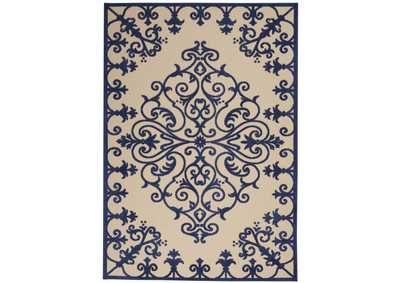 Image for Nourison Aloha ALH12 Navy 4'x6' Indoor-outdoor Area Rug