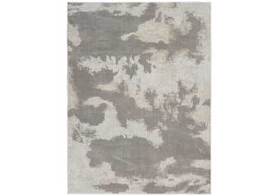 Image for Nourison Etchings 4' x 6' Grey Abstract Area Rug