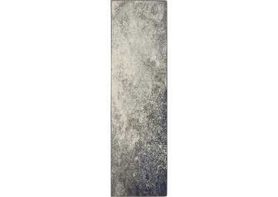 Image for Nourison Passion 8' Runner Charcoal and Ivory Area Rug