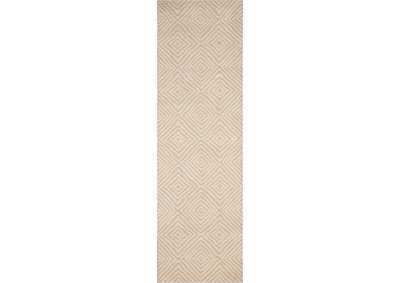 Image for Nourison Deco Mod DEC01 Taupe/Ivory 8' Runner Hallway Rug