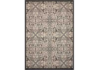 Image for Nourison Caribbean CRB12 White and Black 4'x6' Area Rug