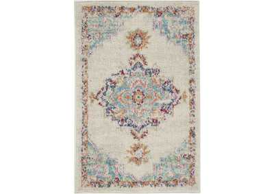 Image for Nourison Passion 2'x3' Grey, Ivory, Multicolored Bohemian Area Rug